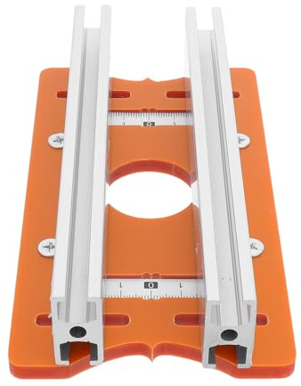 OUNONA Piastra per Fresatrice in Alluminio Resistente Staffa di Posizionamento per Scanalature Inserto Compatto per Tavolo da Lavoro Fresatrice Verticale per Lavorazione Legno