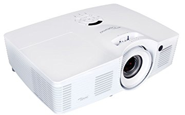 Optoma dh401 Projecteur à Technologie DLP (1080p Vidéoprojecteur, 1920 x 1080 Pixels, 4000 ANSI lumens, Contraste 15000 : 1, Full HD, HDMI, 1,6 x Zoom) Blanc/Noir