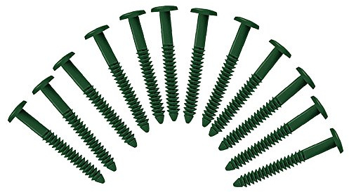 Exterior Solutions Vinyl Shutter Fastener Spike Loks for Installing Decorative Exterior Vinyl Shutters (Heritage Green)