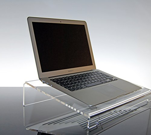 Giano Laptop-Ständer, belüftet, transparent, Acrylglas, für MacBook Pro, Air, Lenovo, Laptop