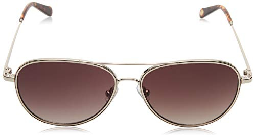 Fossil Fos 2096/g/s 3YG/HA LIGHT GOLD Sunglasses Women's Metal, Standard, 57