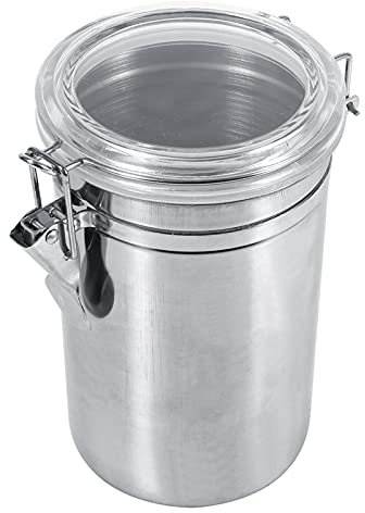 Hapivida Bote para Café, Lata De Café HerméTica De Acero Inoxidable, Caja de Almacenamiento de Alimentos, para Cafe, Té, Nueces Y Cacao, Grano o Molido