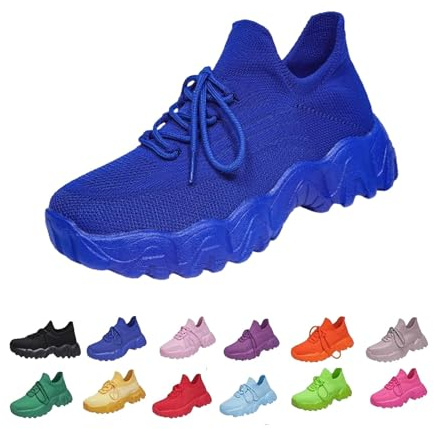 Nurse Babe Tennis Shoes for Women, Mesh Breathable Non-Slip Slip On Orthopedic Sneakers, Comfort Wear Slip On Tennis Walking Shoes, Lightweight Non Slip Orthopedic Sneakers