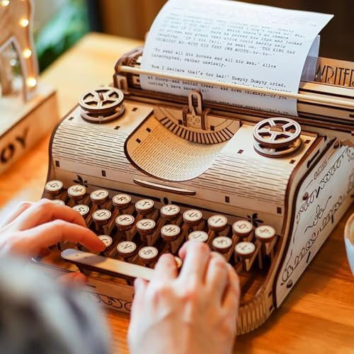 Máquina de escribir manual de estilo retro, máquina de escribir mecánica inglesa portátil de estilo nostálgico for notas, cartas o escritura creativa, fácil de usar, colección for escritores.