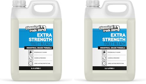 Chemical Trade Store - Lejía para Inodoros | Limpiador de Baños para Superficies Duras, Espesa y Potente - 2,5 Litros (Paquete de 2)