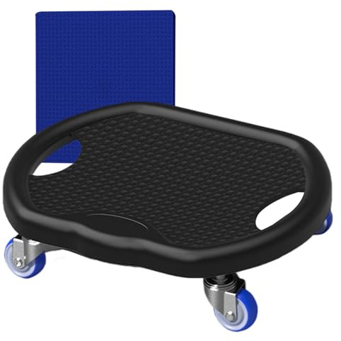 Tavola Con Rulli Per Addominali - PVC + Acciaio Inossidabile, 32x27x9 Cm, Ruota A Rulli, Robusta | Attrezzo Per Esercizi Addominali Lisci, Attrezzo Per Allenare La Del Core, Per Palestra Domesti