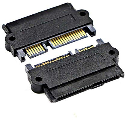 Wixine Lot de 2 adaptateurs de disque dur SAS pour carte principale à petit port SFF-8482 vers SATA 22 broches