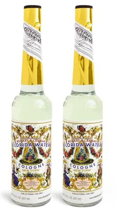Florida Water, After Shave Cologne, Fresh, Clean Fragrance, 2-Pack of 7.5 Fl Oz, Bottles.