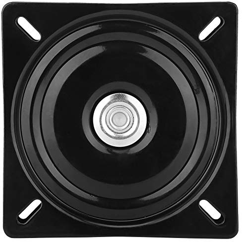 Drehscheibe Drehteller Sitzdrehbasis 360° Drehbarer Lazy Susan Lager Drehender Galvanisierter Stahl für Küchen-Zähler-Kabinette TV-Schreibtisch Turntable Bearing (Schwarz 6 Zoll dick)