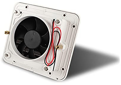 Sky City 1 2V 8W Blanco Frigorífico Vent con Fan Apta para RV Trailer Caravan Lado Aire Silencio Escape Accesorios Automóviles Automóvil Camper DE Estilo (Color : Low Noise)