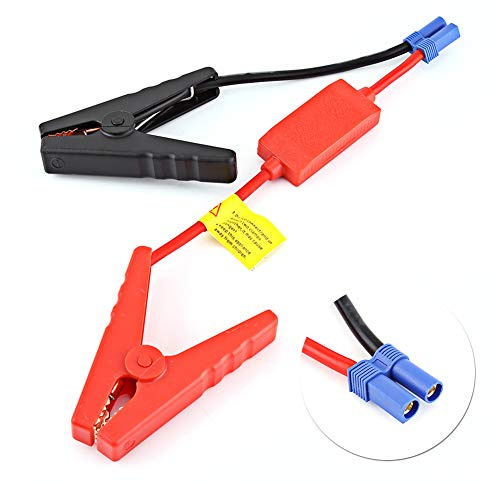 Cable EC5 Plug 30V 160A 10AWG | Clamp with Reverse , Silicone Wire for Portable Starter, Metal Clip Connector
