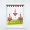 CORLIF 3er-Set Scheibengardine mit Schlaufen Voile Transparente Bistrogardine Landhaus Küche Kurzstore Kleinfenster Gardine mit Stickerei Muster Rot BxH 20x50cm 1er Pack + BxH 20x70cm 2er Pack