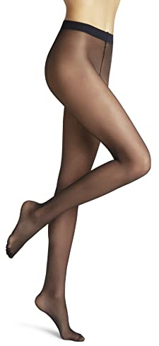FALKE Femme Pure Matt 20 Den W Ti Transparents Fantaisie Collants, Bleu Marine 6179, M-L EU