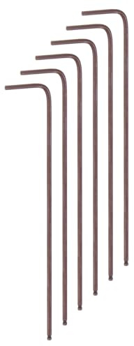 QUARKZMAN 6Pcs Llave Hexagonal de Bola 1.5mm Acero S2 Forma de L Brazo Extra Largo Llaves Hexagonales Métricas Herramienta de Reparación para Equipos Del Hogar Rojo