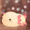 Ammonite Axolotl Nachtlicht, Süßes Axolotls Lampe für Kinder, Dimmbar Silikon Kinderzimmer Nachtlicht, Wiederaufladbare LED Nachttischlampe mit 20 Minuten Timer, Zimmer Deko für Baby Mädchen Frauen