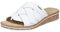 Rieker Damen V3608 Pantolette, Weiss, 38 EU
