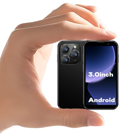 ZOKOE 3G - kleine Handys, Kind - Smartphones, Android 9.0, 3,0 - Zoll - Bildschirm, 2GB RAM, 16GB ROM, 5,0 Megapixel, 900 - mAh - Batterie, Gesichtserkennung, tragbares Handy (XS18-Schwarz)