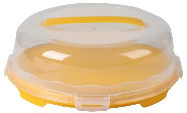 Urban Living LIBERTY PLAT A GATEAU AVEC CLOCHE ET POIGNEE D33XH12CM 3 COULEURS ASSORTIES