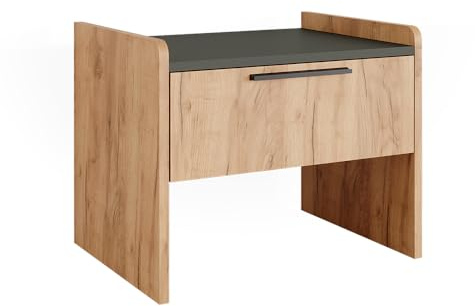 Vicco Dining room dining bench Roman, Sand oak, 53.5 x 41.1 cm | with 1 drawer, suitable for space-saving corner solutions in dining areas