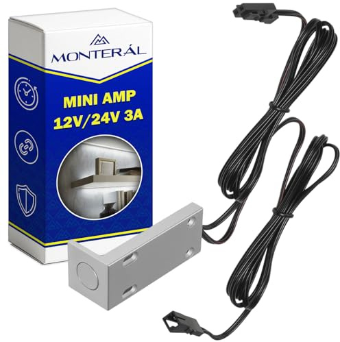 Interruptor Tactil con Función de Regulación para Luminarias y Tiras LED de 12V/24V 3A - con 2 Cables con Conectores Mini AMP - MONTERAL