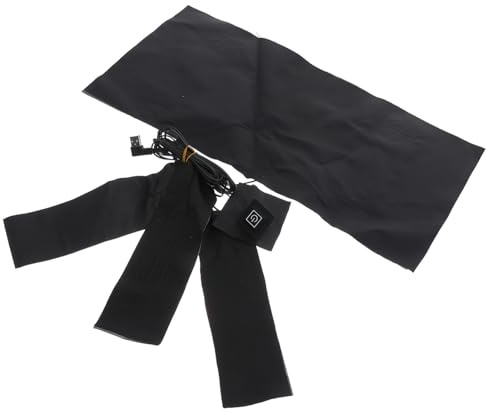 Alasum Piastra Riscaldante Elettrica di Carbonio Riscaldamento Rapido e Regolabile per Guanti e Coperte Nera, per Abbigliamento Termico Invernale