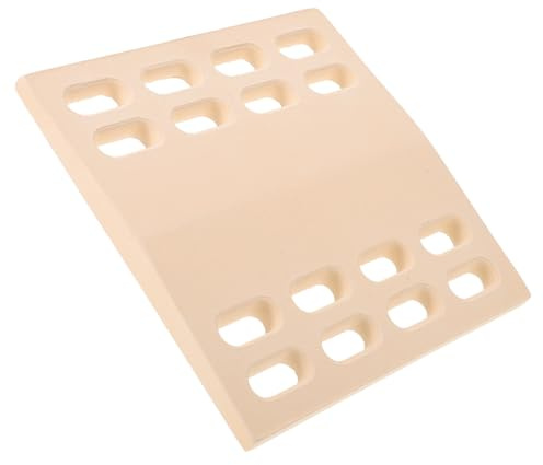 ibasenice Plaque Chauffante Remplacement Beige en Céramique pour Résistance Élevée la Chaleur et Isolation Supérieure pour Barbecue à Gaz et Cuisson Extérieure
