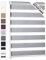 Blumtal Doppelrollo 90 x 130-155cm - Klemmfix Rollo, Rollos für Fenster ohne Bohren, Klemmrollo für Fenster & Türen, Seitenzugrollo, Hellgrau