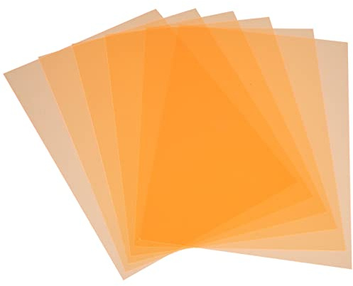 ULTECHNOVO 6 St Ark Filterplatta Fotograferingsgeler Transparent Färgkorrigeringsfilm Färggeler För Ljus Fotoljus Färgade -film Färgad Film För Att Täcka Ljus Ljusfilter Filma Toning Pvc