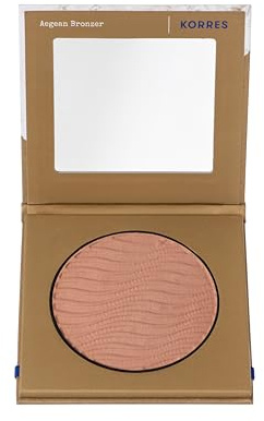 KORRES Aegean Bronzer - Warm Shade, Bronzingpuder für einen natürlich aussehenden sonnengeküssten Glow, vegan, 7g