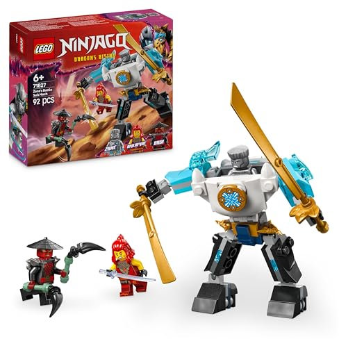 LEGO Ninjago La Super Armure Robot de Zane - Jeu de rôle avec 3 minifigurines - Jouet Ninja à Construire - Inclut Un Robot avec Bras, Jambes et Mains Mobiles - Cadeau pour garçon dès 6 Ans 71827