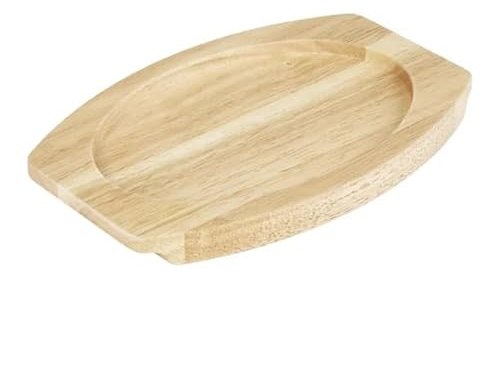 Olympia Hevea Board for Cast Iron Oval Eared Dish 260x165mm for FW817
