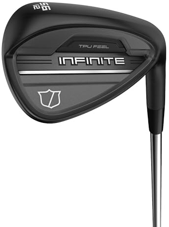 Wilson Infinite Cavity Back Wedge Club de Golf, avec Rainures Fraîsées pour Un Spin Élevé, Gaucher, 52°/12°