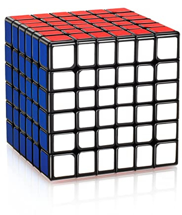 KOSTACHI Speed Cube 6x6, Cube Magique 6x6x6 Noir Professionnel, Jouet pour Remplir Les Bas pour Adultes et Enfants