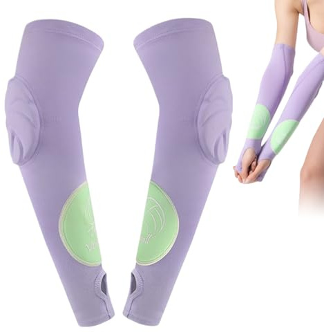 Générique Manchons de Volleyball | Paire de Manchons de Volley-Ball Rembourrés,Protections de Coude avec Renforts et Trou pour Pouce pour Salle de Sport Jeux Extérieurs Cours d'Éducation