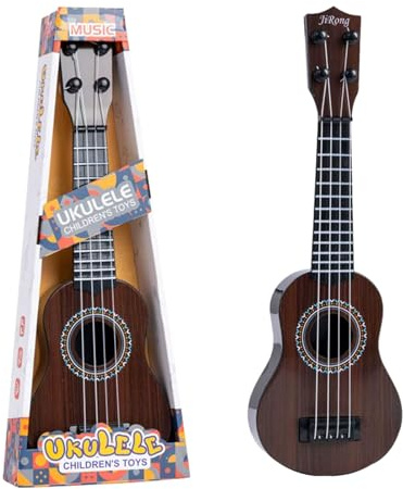 Guitare ukulélé pour Enfants, 36cm Guitare Jouet à 4 Cordes réglables, Instrument de Musique ukulélé pour Enfants, Mini Guitare Musicale éducative pour Tout-Petits Garçons Filles Cadeaux (D)