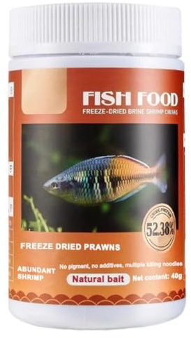MoSundi Nourriture lyophilisée vers de sang rouge, 6049 % de protéines avec astaxanthine pour poissons d'aquarium tropicaux, 200 ml ou 500 ml