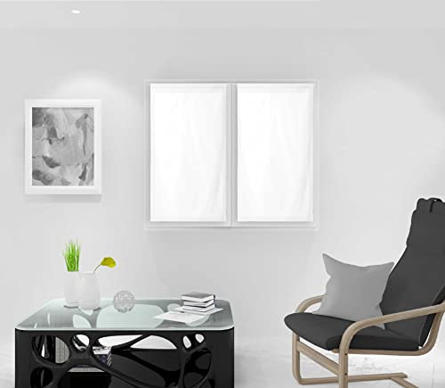 Soleil d'ocre Tenda Finestra, Poliestere, Bianco, 45 x 90 cm