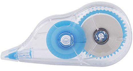 D.RECT Korrekturmaus Korrekturroller mit Bandschutzkappe Korrekturband 5mm x 15m