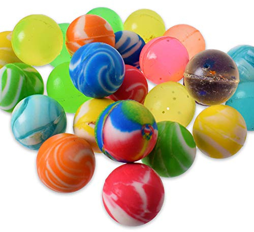 TE-Trend Flummis - Set di 25 palline di gomma, 20 mm, multicolore