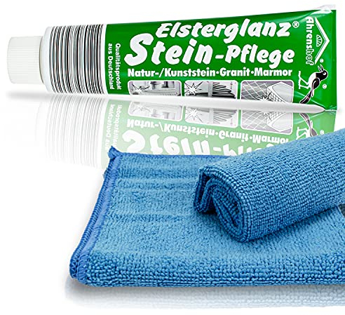 XXL Elsterglanz 150 ml inkl. 2 Mikrofasertücher Polierpaste 11 Sorten wählbar (Stein-Pflege)