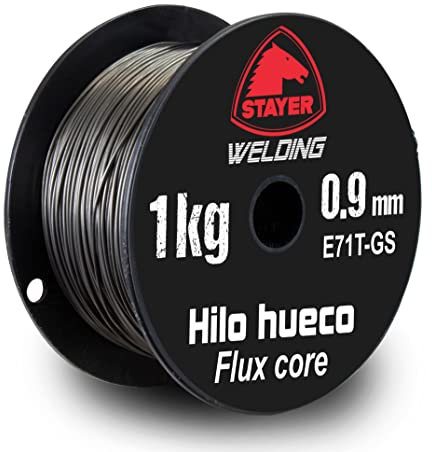 Bobina de hilo Flux Core (hilo hueco) de 1Kg. 0.9mm.