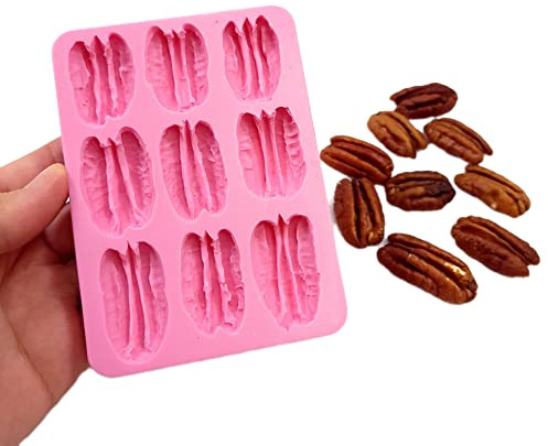Pecan silicone mold 9 Cavities mold, Wax melts, Candle dessert mold, Wax