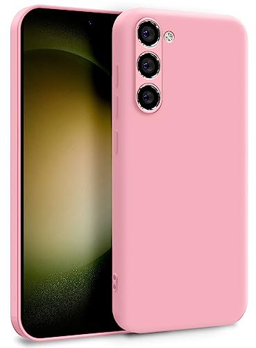 MyGadget Cover per Samsung Galaxy S23 - Custodia in Silicone Morbido a Doppio Strato – Case con Protezione Fotocamera & Fodera Interna Antigraffio - Rosa Chiaro