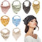 8 Stück Blumen-Kopftuch Für Mädchen, Dreieck-Kopftuch Für Damen, Sommer-Kopftuch Für Damen, Handtuch Zum Binden Der Haare, Dreieckstuch-Stirnband