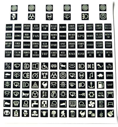 Autocollants lumineux pour panneaux d'interrupteurs de voiture, autocollants pour voiture, bateaux, camions, véhicules, textes, interrupteurs de commande de voiture, autocollants lumineux