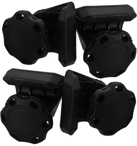 BESPORTBLE 4 Sätze Fußballbrille Befestigungselemente Für Fußballhelmschrauben Gürtel-handschuh-clips Halter Für Golfhandschuhe Football-helm-clips, Schrauben, Muttern Verstärktes Nylon Black