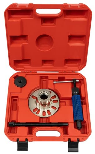 WINPANG Herramienta de rodamiento de rueda, extractor de bujes hidráulico 10T para ejes de accionamiento, herramienta hidráulica de buje 4/5, orificio de perno de 96-125 mm, extractor de rodamientos