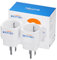 Bigfish Adaptador Enchufe USA Tipo B 2 Piezas, Adaptador Enchufe Americano – De 2-Pin Europa a 3-Pin Estados Unidos, Canadá, México y Tailandia