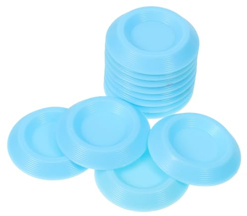 COHEALI Lot de 12 Petits Bols Ronds en Plastique pour Nourrir Insectes et Grillons, Solution Sécurisée pour Terrariums et Enclos, Stockage Frais Facile