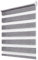 Deswell Doppelrollo Klemmfix ohne Bohren Marmor-Grau B100 x H120 cm (Stoffbreite 96cm) Rollos für Fenster ohne Bohren für Fenster mit Lichtdurchlässig & Verdunkelnd/Höhe Stufenlos Verstellbar